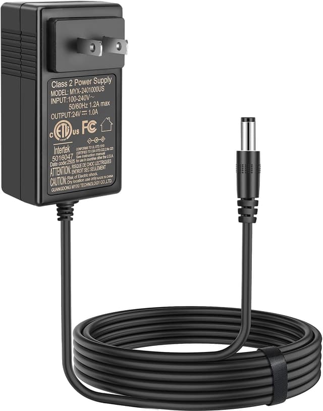 Detalle de EGK 24V Charger for Ride-On Toys with 6.6Ft Cable (2.1mm x 5.5mm) — Compact Power Adapter