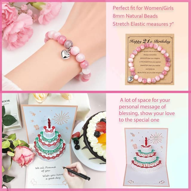 Thumbnail 6 de Awfrky 21st Birthday Gift Basket Box Set for Her (9-piece set)