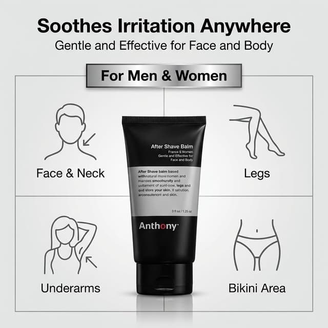 Thumbnail 6 de Anthony After Shave Balm for Men Cooling & Hydrating Lotion (Aloe, Vitamins A/C/E) — 3 fl oz