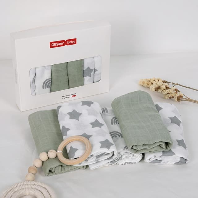 Detalle de GLLQUEN BABY muslin squares 6 pack 70cm