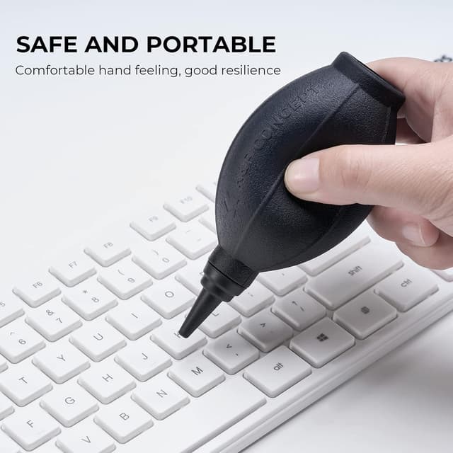 Detalle de K&F Concept Air Fan Dust Cleaner & Lens Blower (Black) for Camera Lenses