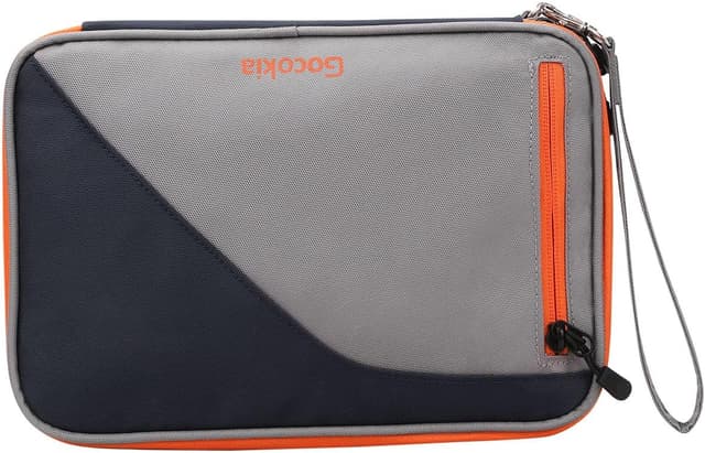 Detalle de Gocokia Double Layer Travel Cable Organizer Bag with Hand Strap (Blue)