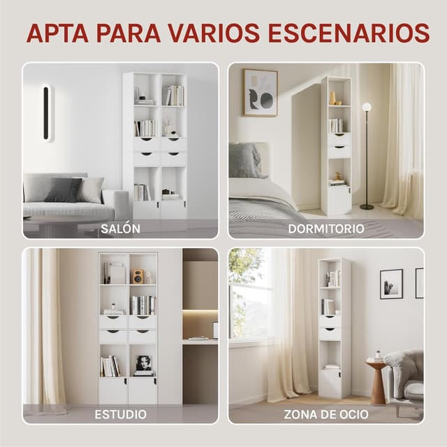 Thumbnail 7 de WOLTU Estantería para Libros con Cajones y Armario