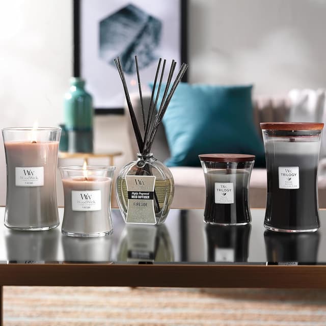 Thumbnail 8 de WoodWick Trilogy vela mediana reloj de arena Pluswick 🕯