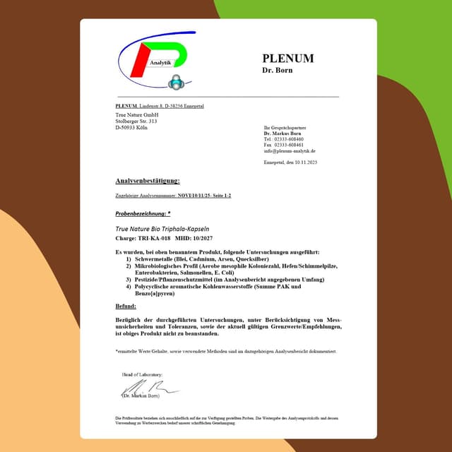 Thumbnail 5 de TRUE NATURE Bio Triphala 360 Kapseln 2.000mg 💊