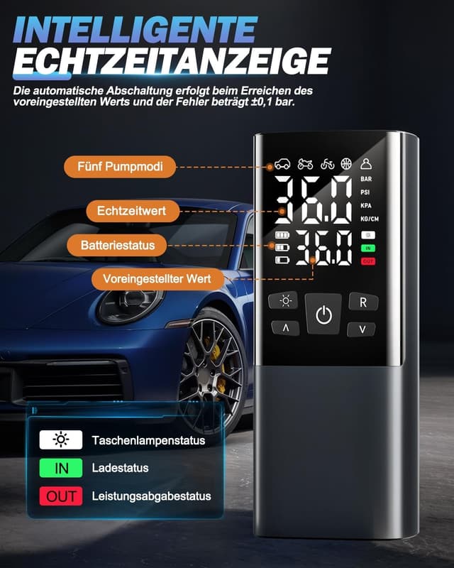 Thumbnail 5 de Kabellose Luftpumpe 6000mAh 150 PSI