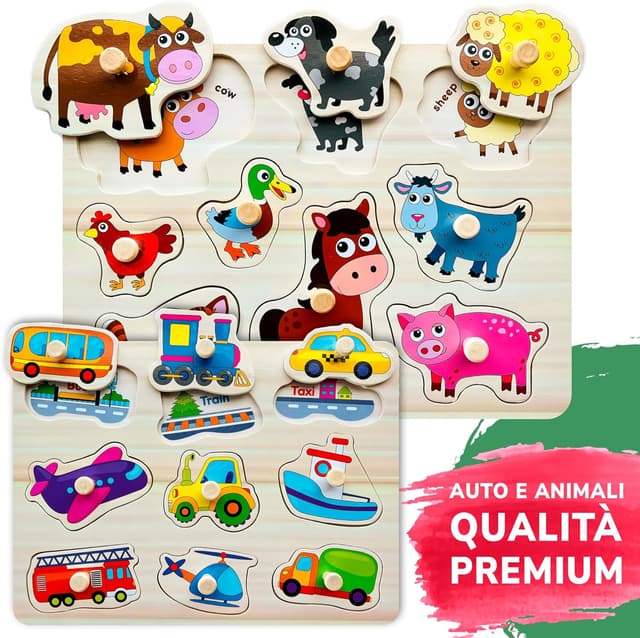 Thumbnail 4 de QUOKKA Puzzle Legno 15x15 cm per bimbi 🧩