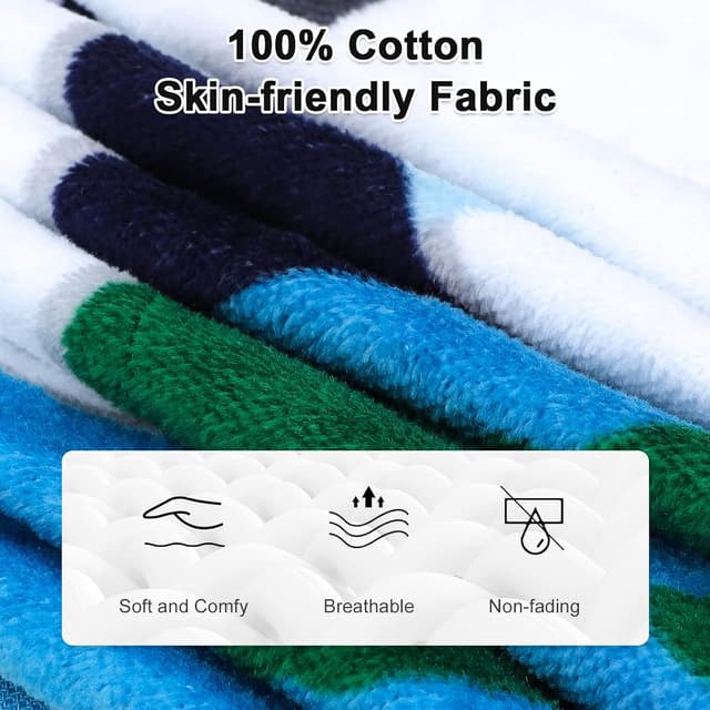 Thumbnail 5 de Badeponcho Kinder 70 x 60 cm aus Baumwolle