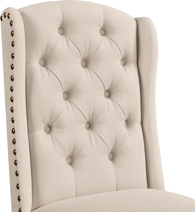 Thumbnail 6 de Yaheetech Juego de 2 Sillas de Comedor Tapizadas