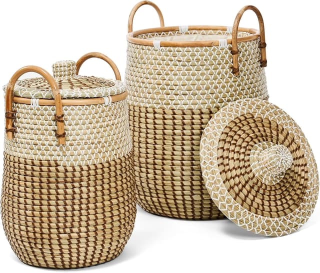 Detalle de Seegras-Aufbewahrungskorb 2er Set 86 l