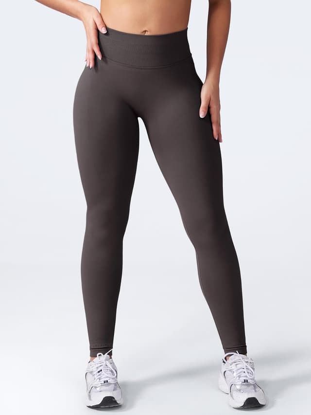 Detalle de VOYJOY Women Seamless Impact Scrunch Workout Leggings with Tummy Control
