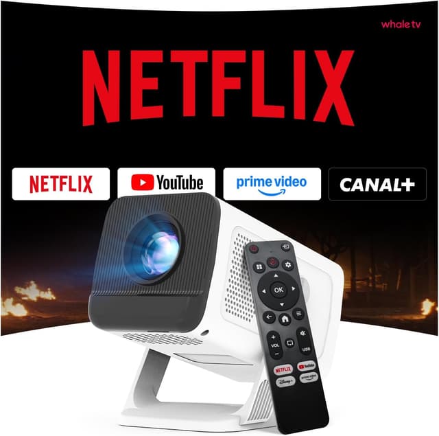Detalle de Smart Mini Projecteur Netflix FHD 1080P