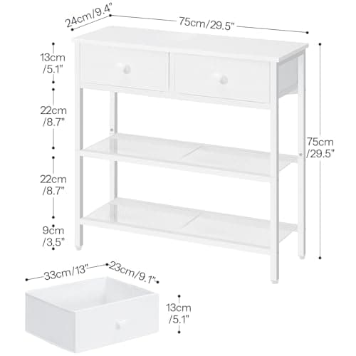 Thumbnail 2 de HOOBRO Mesa de Entrada Industrial con Cajones y Estantes 🏡