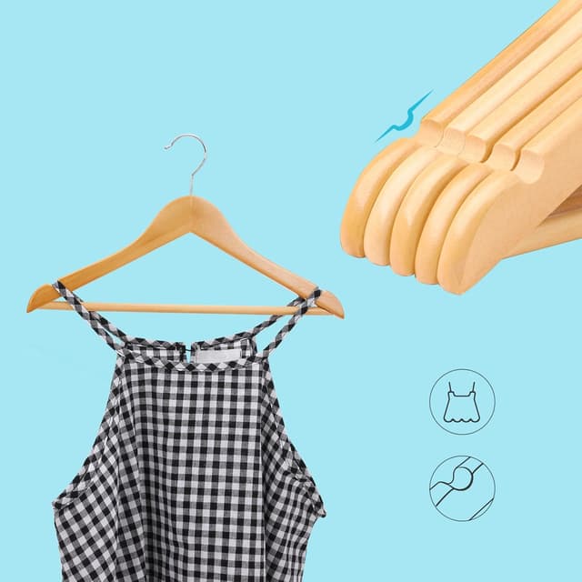 Thumbnail 4 de SONGMICS Wood Children’s Hangers 20-Pack