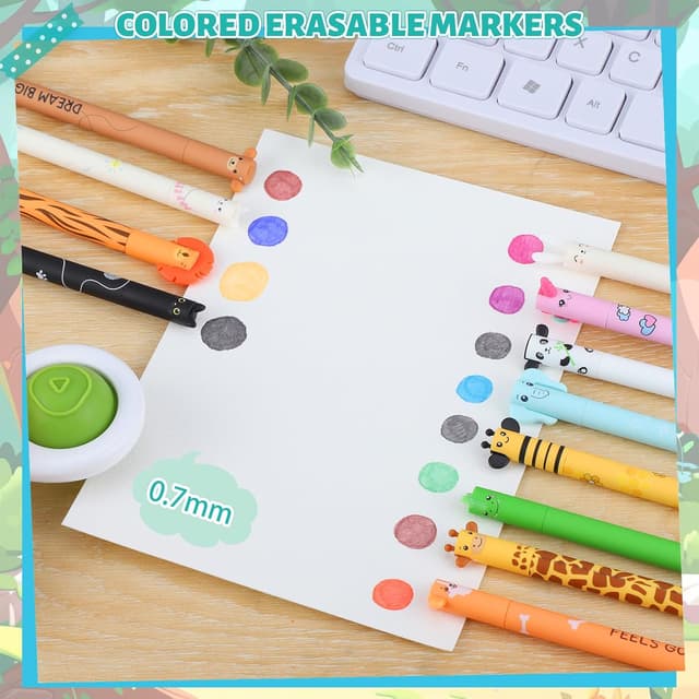 Thumbnail 1 de Thboxes 12 Pcs Stylos Effaçables 0,7 mm