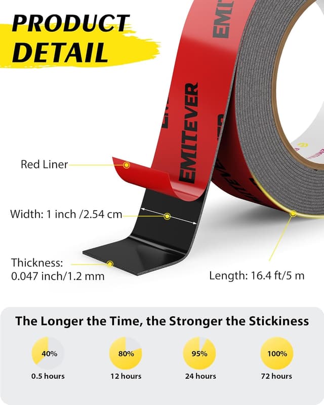 Detalle 2 de Emitever double sided tape 5m extra strong