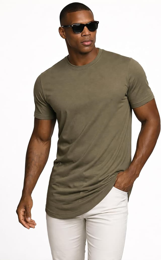 Detalle de Leif Nelson T-shirt homme col rond LN-8281