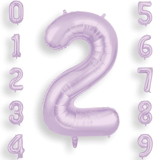 Imagen de AOOSU Globo Número 2 Morado 101 cm en OfertitasTOP