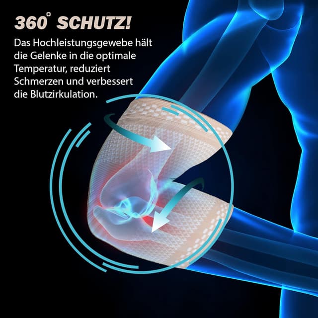 Detalle de POWERLIX Ellenbogenbandage für Tennisarm L