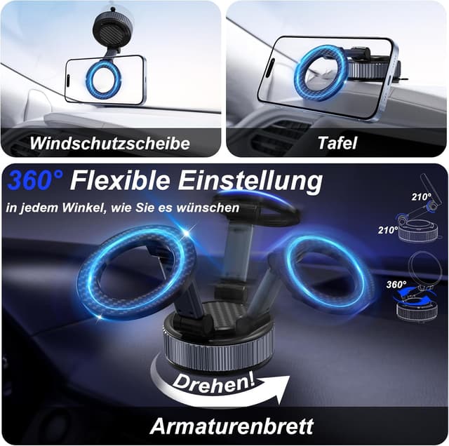 Thumbnail 3 de Vakuum Magnetische Handyhalterung MagSafe Auto