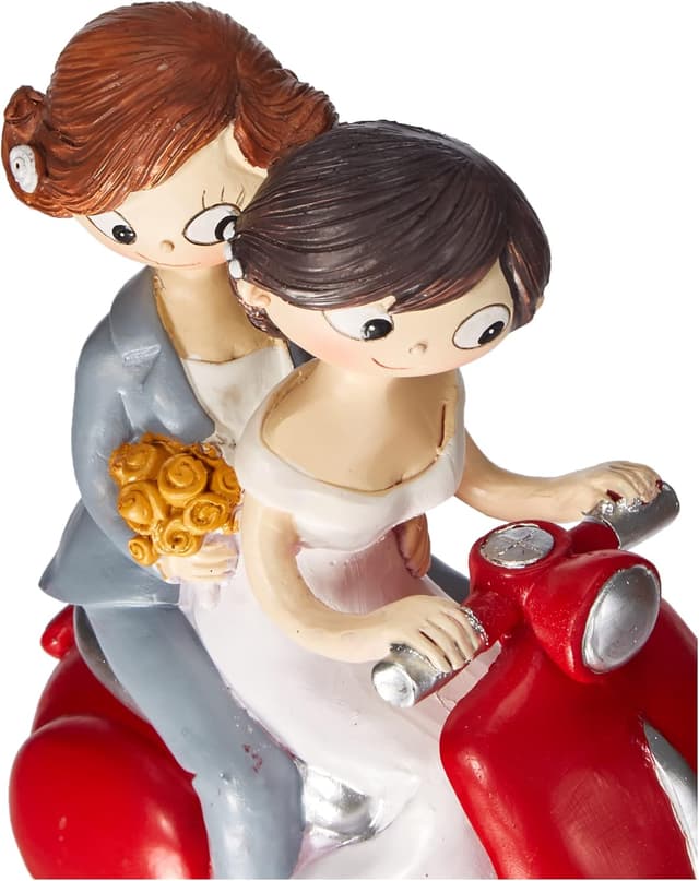 Thumbnail 3 de Mopec Y961 Figurine gâteau Couple mariées 17 cm