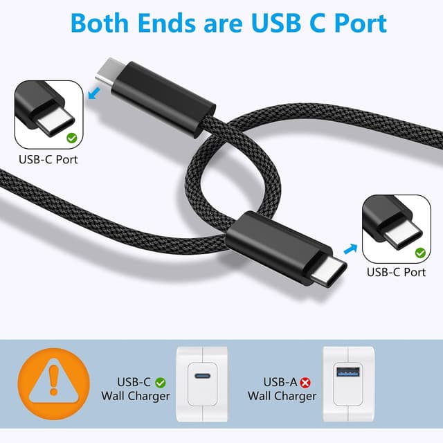 Detalle de USB-C to USB-C Cable 5m 60W PD