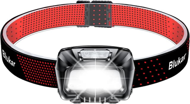 Detalle de Blukar Torcia Frontale LED ricaricabile 2000 lumen con sensore movimento e IPX5