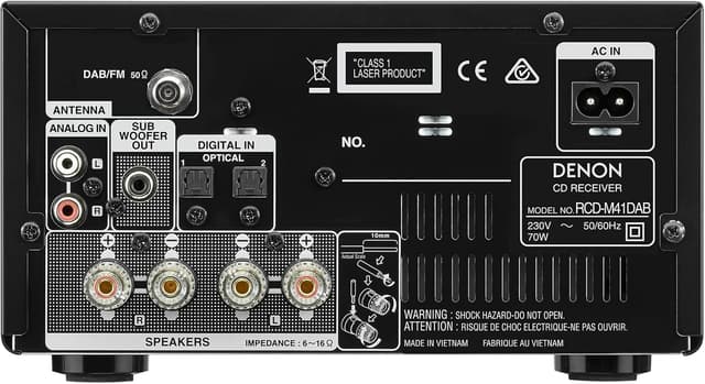 Detalle 1 de Denon D-M41DAB mini-chaîne Hi-Fi, 2x30 W