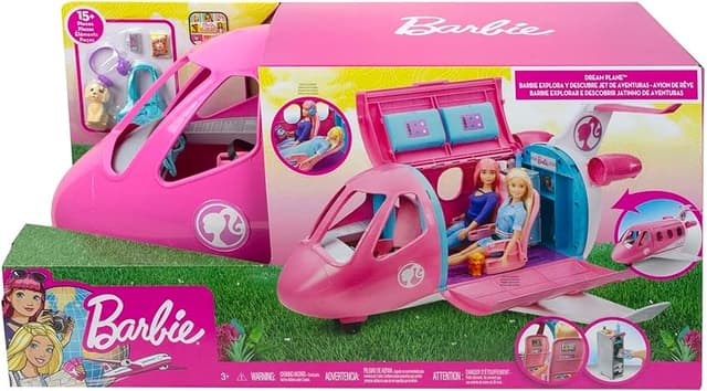 Thumbnail 5 de Mattel GDG76 Barbie Avión de tus sueños, juguete con accesorios ✈