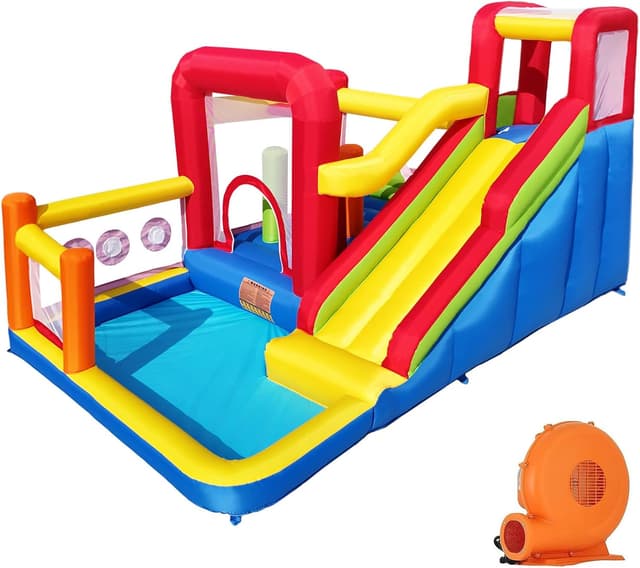 Detalle de Hongcoral Bounce House Inflatable with Slide