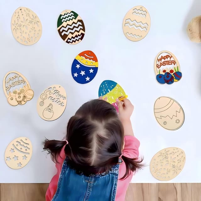 Thumbnail 4 de Easter Wooden Egg Crafts DIY kit