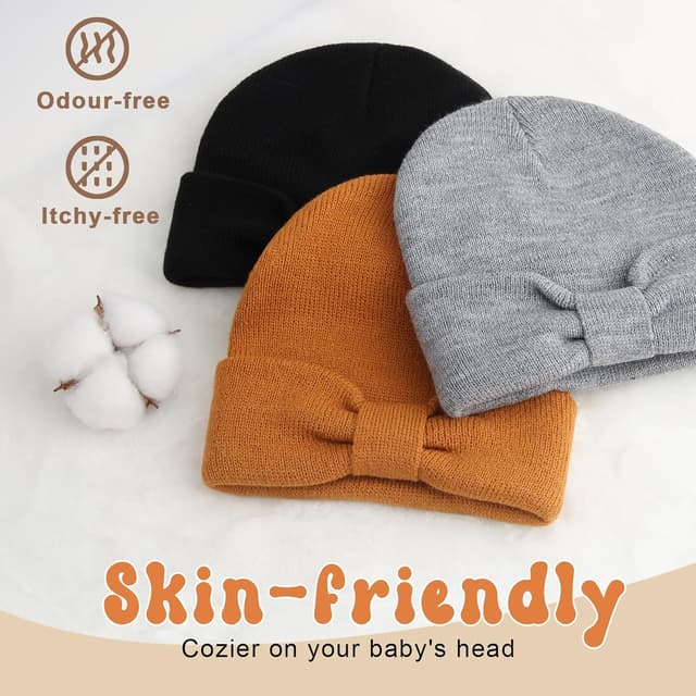 Thumbnail 5 de DRESHOW Kleinkind Beanie Baby Wintermütze 0–36 Monate