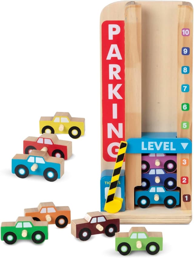Detalle de Melissa & Doug Parkhaus zum Zählen 12 Teile