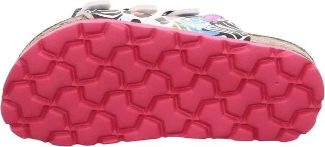 Detalle 2 de Superfit Mädchen-Fußbettpantoffel Hausschuhe 1-800113 – Weiß, Mehrfarbig