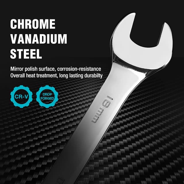 Thumbnail 2 de DURATECH 10-Piece Ratchet Spanner Set 6-18mm