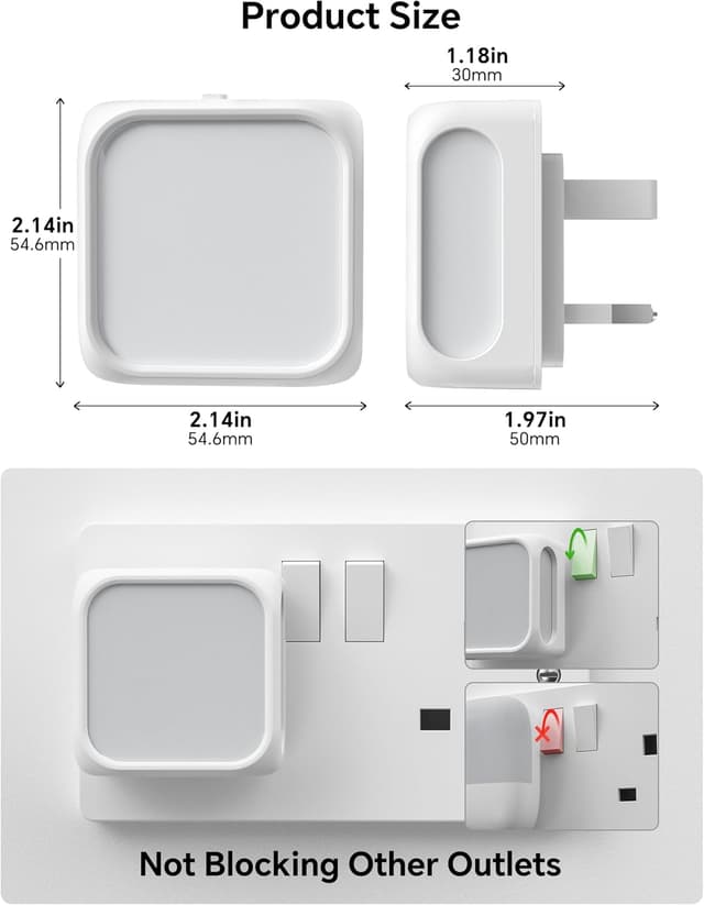 Thumbnail 4 de PURSNIC Night Light Plug‑in Wall 3000K LED 🌙