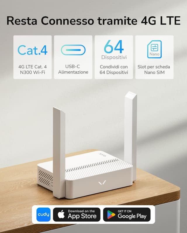 Thumbnail 1 de Cudy LT300 Router 4G LTE