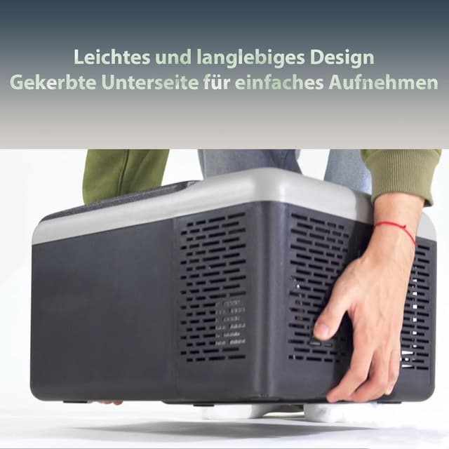 Detalle de Alpicool C9PT 9L 12V Kühlbox mit Kompressor für Auto & Camping (schwarz)