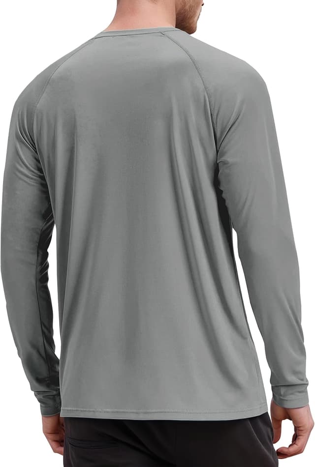Detalle de Tansozer Men’s UV Rash Vest UPF 50+ Long Sleeve Quick-Dry Sports Top