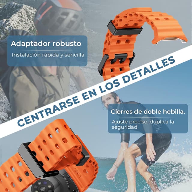 Detalle 1 de NotoCity Correa de Silicona para Samsung Galaxy Watch Ultra 🧡