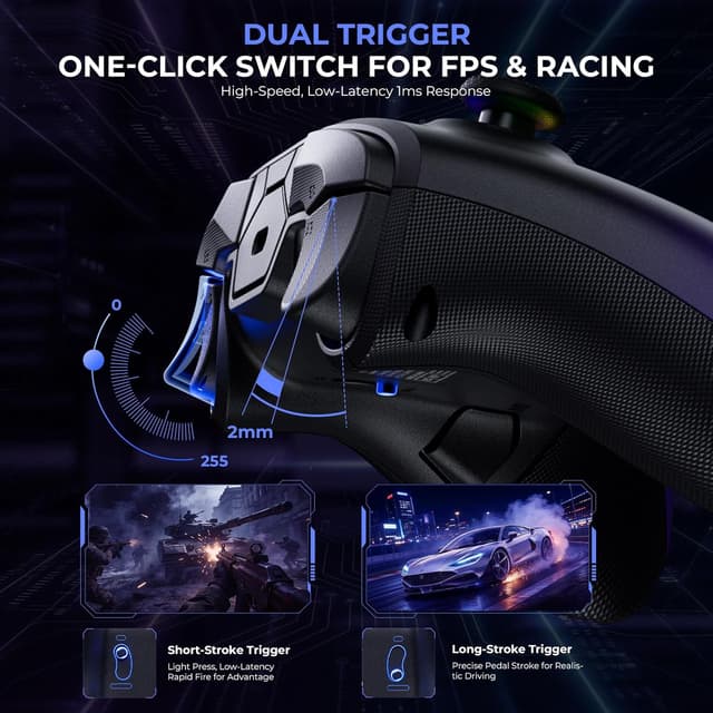 Thumbnail 5 de ECHTPower PC Gaming Controller Hall-Joysticks