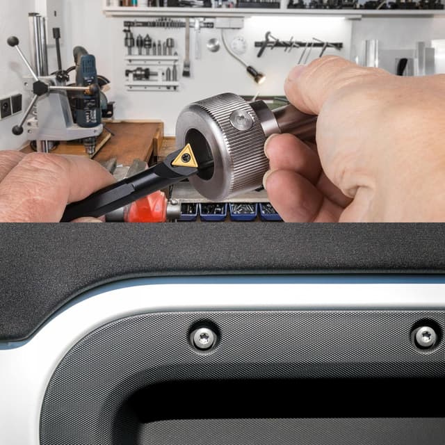 Detalle 2 de Zuyya 20 Senkschrauben M6 x 50 mm Torx aus Edelstahl A2 (Vollgewinde) inkl. Torx-Schlüssel