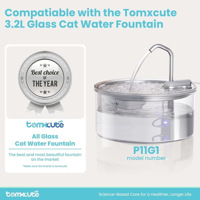 Thumbnail 1 de Tomxcute Juego de filtros para Fuente de Gatos 3,2 l