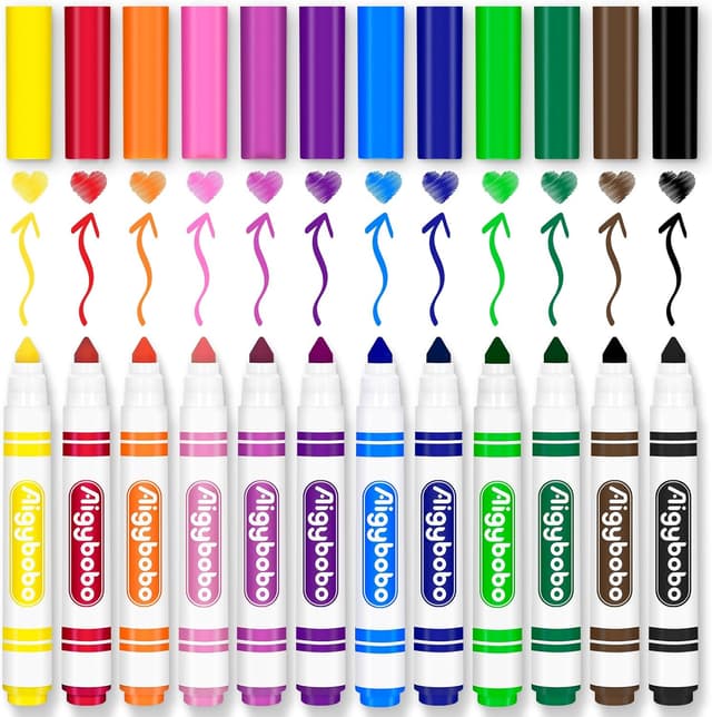 Thumbnail 6 de Aigybobo 240 Count Washable Markers Bulk