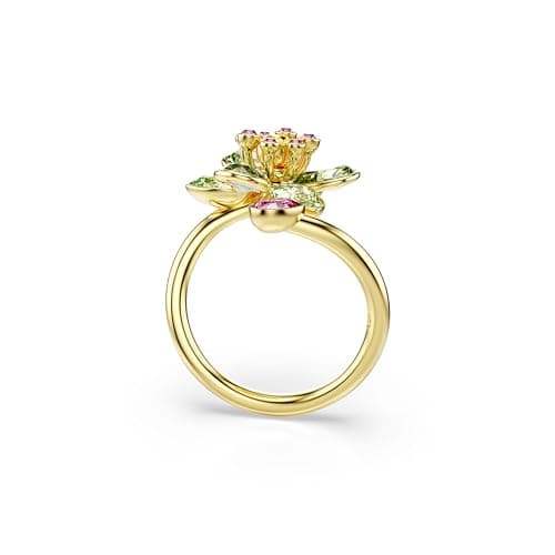 Detalle de Swarovski Anillo Idyllia flor verde talla mixta 💍