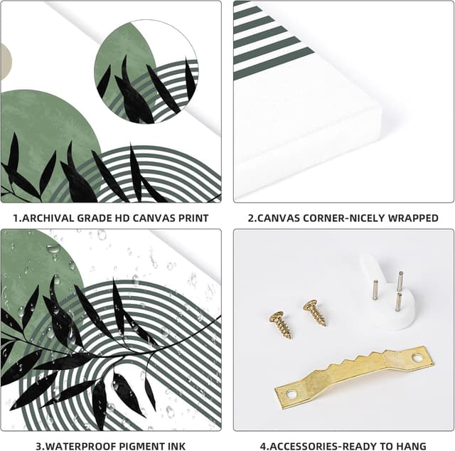 Thumbnail 5 de Wooden Framed Canvas Wall Art Set 120cm