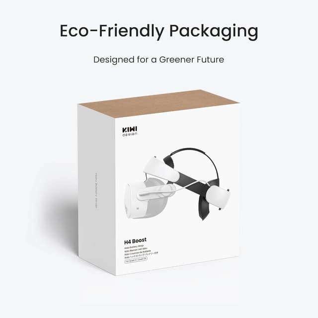 Thumbnail 6 de KIWI design H4 Boost Battery Halo Head Strap for Meta Quest 3/3S (DualFast Charging)