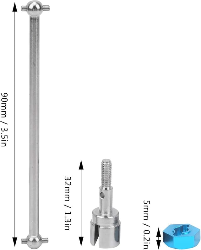 Thumbnail 5 de Dilwe RC Drive Shaft 5mm Universal Metal Hub Adapter
