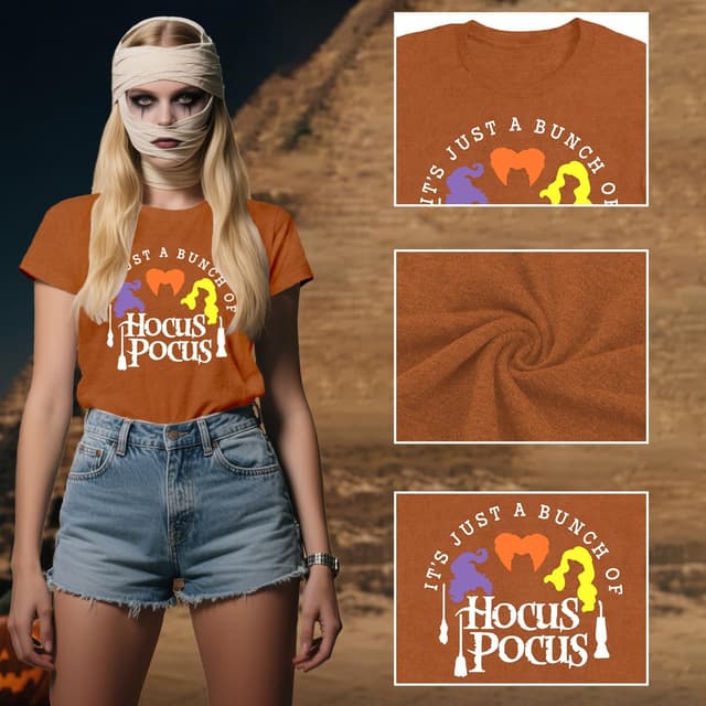 Detalle 2 de Qskall Sanderson Sisters Halloween tee