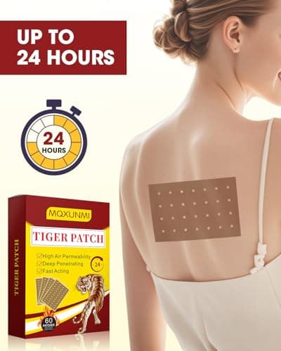 Detalle 1 de MQXUNMI parches de tigre 60 parches de calor